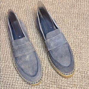 Vince Blue Loafers Slip-On Suede Comfort